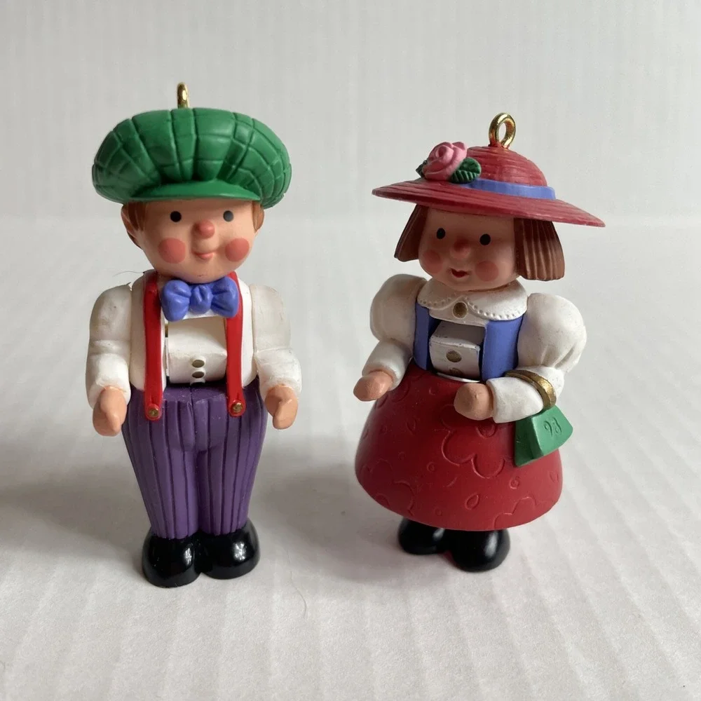 Vintage Hallmark Keepsake 1998 Son And Daughter Nutcracker Christmas Ornaments